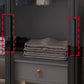 Black Manufactured Wood Cabinet with Glass Doors Modern Storage Cabinet Clearhalo 'Armoires & Wardrobes' 'armoires_wardrobes' 'Bedroom Furniture' 'furn' 'furn_armoires_wardrobes' 'Furniture' 6063571