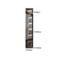 Black Manufactured Wood Cabinet with Glass Doors Modern Storage Cabinet Clearhalo 'Armoires & Wardrobes' 'armoires_wardrobes' 'Bedroom Furniture' 'furn' 'furn_armoires_wardrobes' 'Furniture' 6063583
