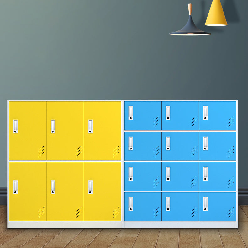 Non-Hanging Armoire Contemporary Steel Storage Cabinet for Home