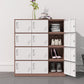 Non-Hanging Armoire Contemporary Steel Storage Cabinet for Home