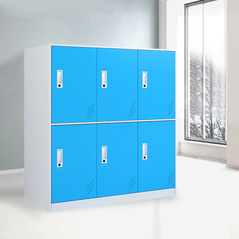 Non-Hanging Armoire Contemporary Steel Storage Cabinet for Home