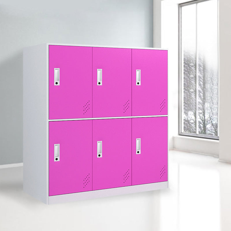 Non-Hanging Armoire Contemporary Steel Storage Cabinet for Home