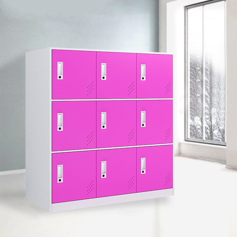 Non-Hanging Armoire Contemporary Steel Storage Cabinet for Home