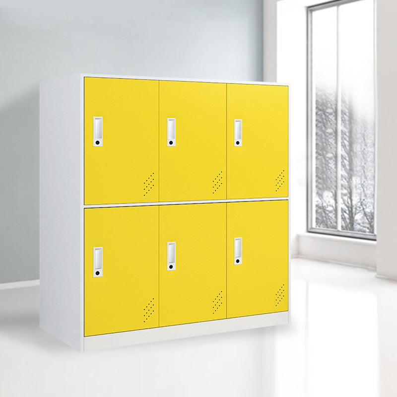 Non-Hanging Armoire Contemporary Steel Storage Cabinet for Home