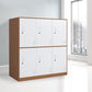 Non-Hanging Armoire Contemporary Steel Storage Cabinet for Home