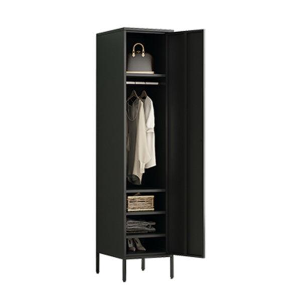 Armoire de rangement en métal moderne pour la chambre d'armoire finale mate avec porte à charnière
