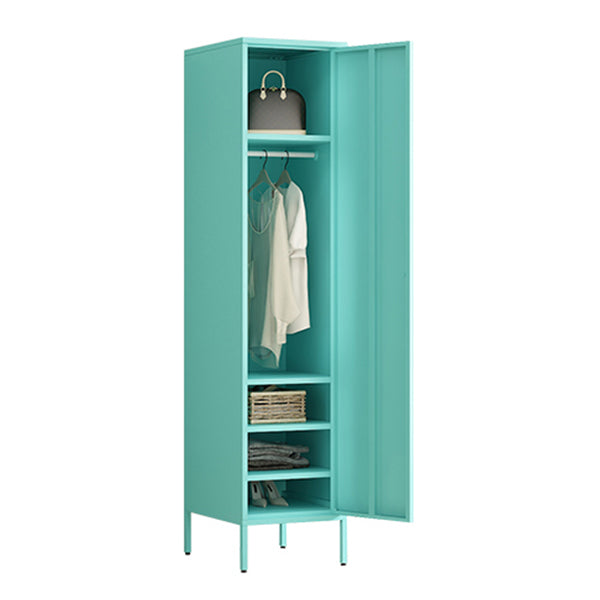 Armoire de rangement en métal moderne pour la chambre d'armoire finale mate avec porte à charnière