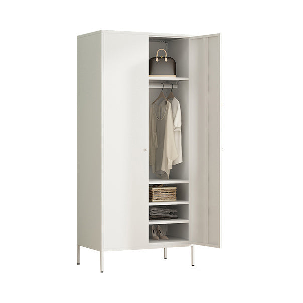 Armoire de rangement en métal moderne pour la chambre d'armoire finale mate avec porte à charnière