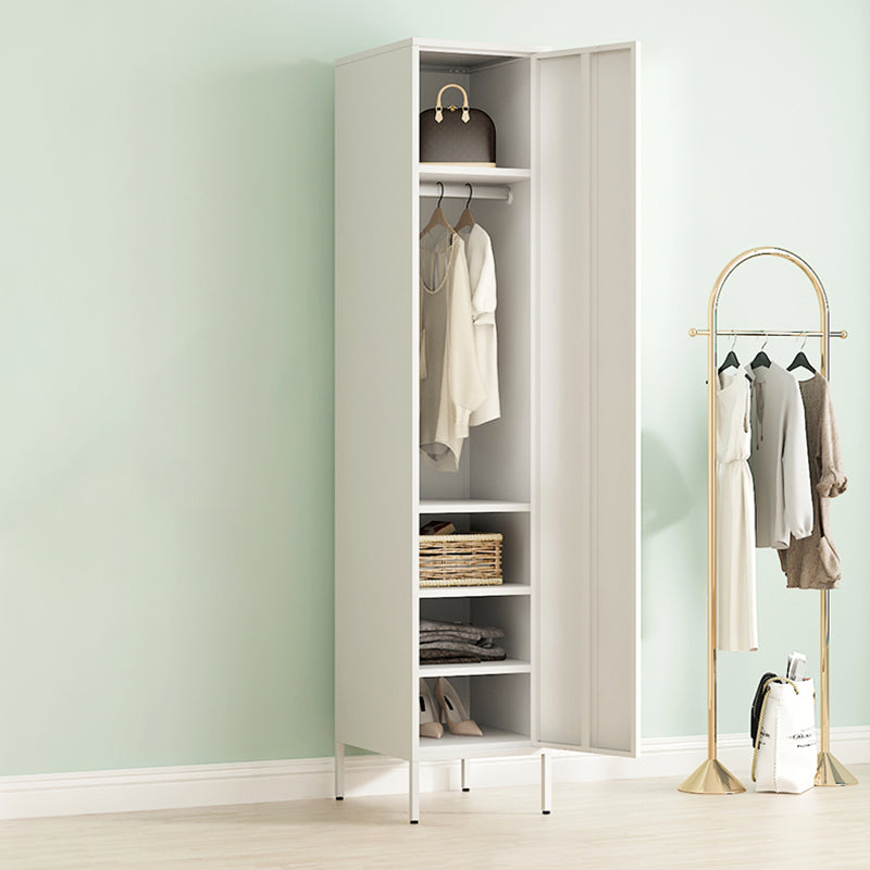 Armoire de rangement en métal moderne pour la chambre d'armoire finale mate avec porte à charnière