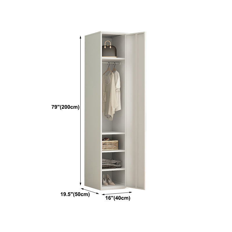 Armoire de rangement en métal moderne pour la chambre d'armoire finale mate avec porte à charnière