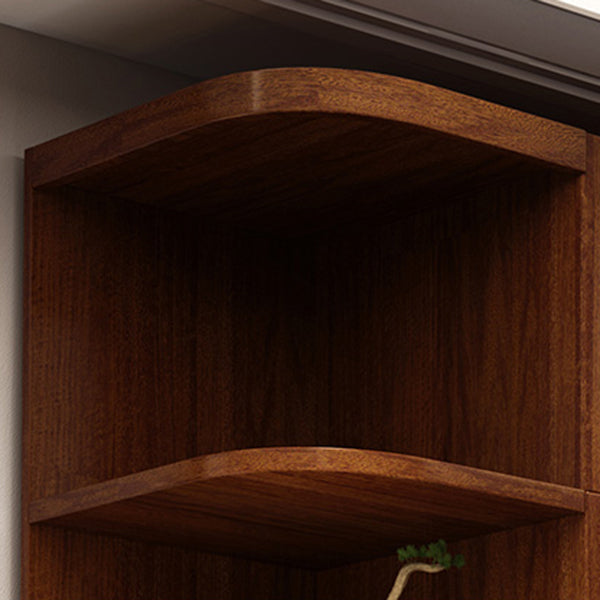 Bruine walnoot hout opbergkast traditionele kast met lade