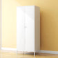 Contemporary Wardrobe Cabinet with Adjustable Shelves Steel Wardrobe Armoire 27.5"L x 20"W x 71"H White Clearhalo 'Armoires & Wardrobes' 'armoires_wardrobes' 'Bedroom Furniture' 'furn' 'furn_armoires_wardrobes' 'Furniture' 6063768
