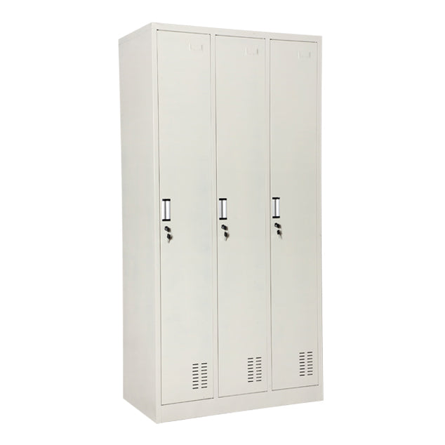 Placard à charnière à charnière gris armoire de garde-robe en acier contemporain