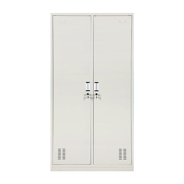 Placard à charnière à charnière gris armoire de garde-robe en acier contemporain
