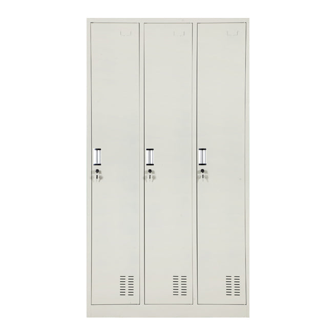 Placard à charnière à charnière gris armoire de garde-robe en acier contemporain