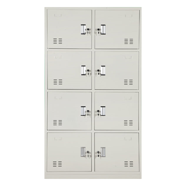 Placard à charnière à charnière gris armoire de garde-robe en acier contemporain