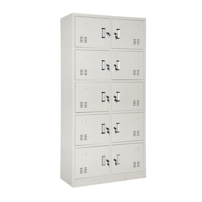 Placard à charnière à charnière gris armoire de garde-robe en acier contemporain