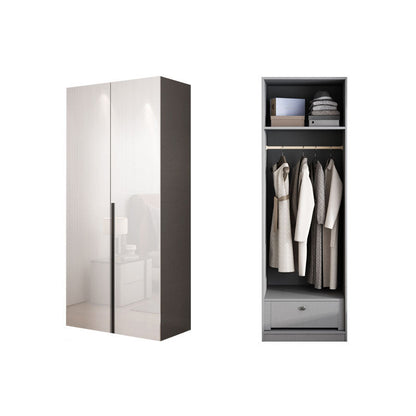 Armoire armoire de style contemporain armoire en bois avec porte pour chambre à coucher