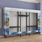 Eigentijdse stijl garderobe armoire metalen frame armoire met kledingstaaf voor thuis