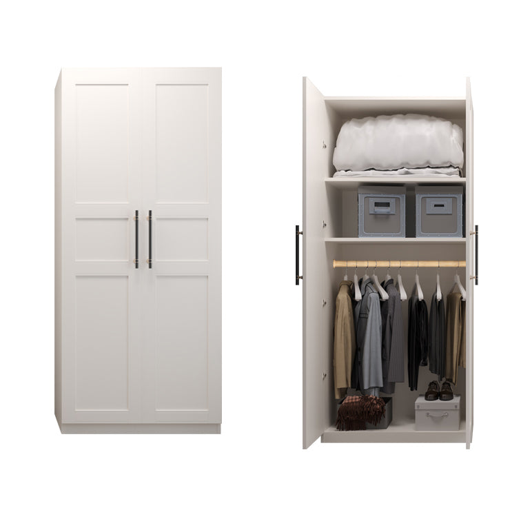 Modern Wardrobe Armoire Engineer Wood Armoire with Door for Bedroom 23.5"L x 20"W x 79"H Clearhalo 'Armoires & Wardrobes' 'armoires_wardrobes' 'Bedroom Furniture' 'furn' 'furn_armoires_wardrobes' 'Furniture' 6063896