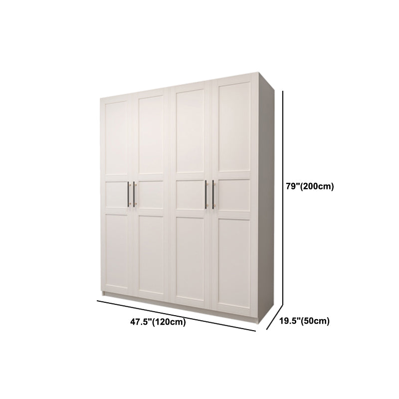 Modern Wardrobe Armoire Engineer Wood Armoire with Door for Bedroom Clearhalo 'Armoires & Wardrobes' 'armoires_wardrobes' 'Bedroom Furniture' 'furn' 'furn_armoires_wardrobes' 'Furniture' 6063909