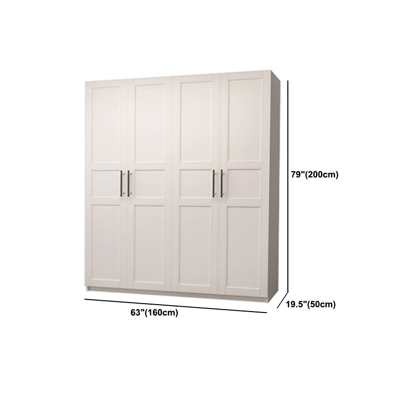 Modern Wardrobe Armoire Engineer Wood Armoire with Door for Bedroom Clearhalo 'Armoires & Wardrobes' 'armoires_wardrobes' 'Bedroom Furniture' 'furn' 'furn_armoires_wardrobes' 'Furniture' 6063911