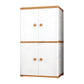 Contemporary Style Wardrobe Armoire Plastic Non-Hanging Armoire with Door