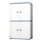 Contemporary Style Wardrobe Armoire Plastic Non-Hanging Armoire with Door