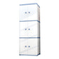 Contemporary Style Wardrobe Armoire Plastic Non-Hanging Armoire with Door