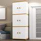 Contemporary Style Wardrobe Armoire Plastic Non-Hanging Armoire with Door
