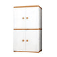 Contemporary Style Wardrobe Armoire Plastic Non-Hanging Armoire with Door