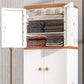 Contemporary Style Wardrobe Armoire Plastic Non-Hanging Armoire with Door