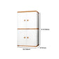 Contemporary Style Wardrobe Armoire Plastic Non-Hanging Armoire with Door