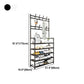 Modern Style Metallic Coat Rack Free Standing Multi-layer Shelve Design Coat Rack