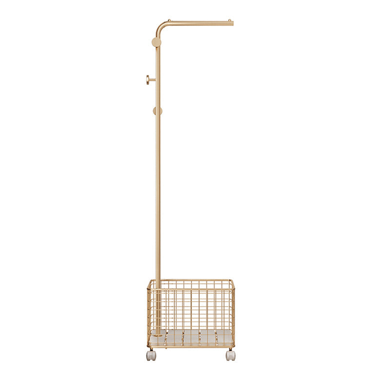 Gorgeous Coat Hanger Plain Free Standing Metal Coat Rack Metal for Living Room Gold 1 Clearhalo 'Entry & Mudroom Furniture' 'furn' 'furn_hall_tree_coat_racks' 'Furniture' 'Hall Trees & Coat Racks' 'hall_tree_coat_racks' 6064509