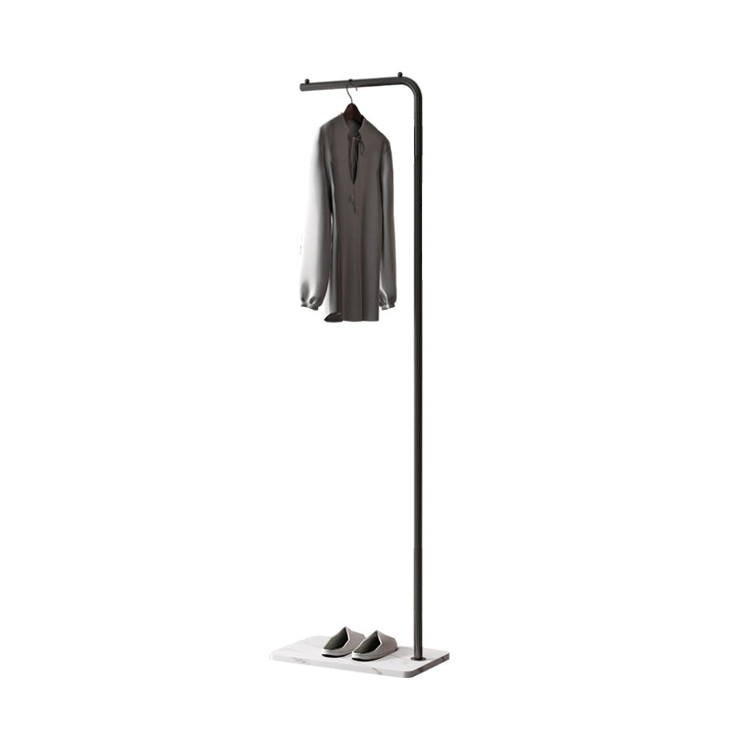Gorgeous Coat Hanger Plain Free Standing Metal Coat Rack Metal for Living Room Matte Black Basket Not Included Clearhalo 'Entry & Mudroom Furniture' 'furn' 'furn_hall_tree_coat_racks' 'Furniture' 'Hall Trees & Coat Racks' 'hall_tree_coat_racks' 6064513