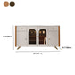 Moderno sideboard buffet a 2-catro e tavolo a buffet a 4 porte con luci a LED
