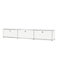 13.8"W Sideboard Table Modern White Engineered Wood Credenza for Home