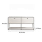 13.8"W Sideboard Table Modern White Engineered Wood Credenza for Home