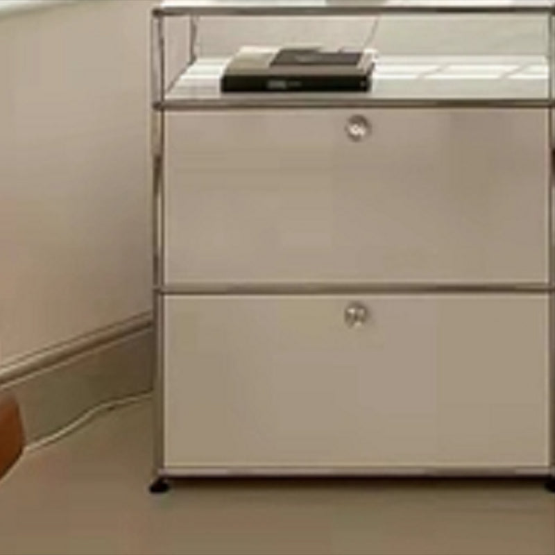 Server da pranzo in legno ingegnerizzato in ingegnerizzazione ingegnerizzato in ingegnerizzazione bianca moderna con base in metallo