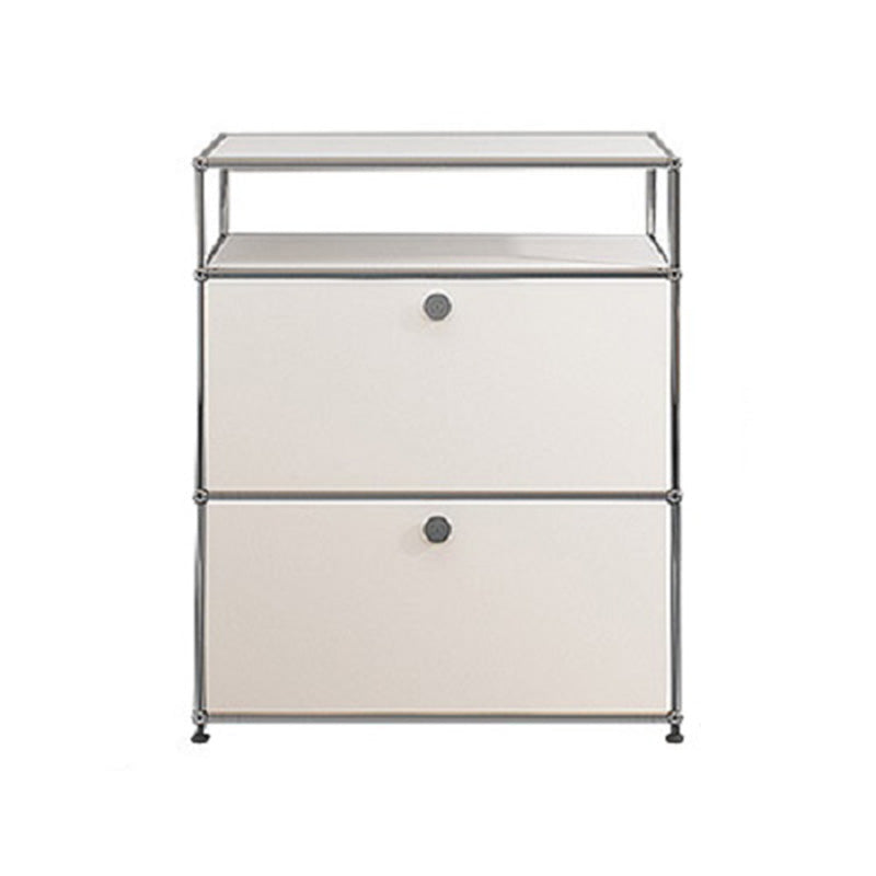 Server da pranzo in legno ingegnerizzato in ingegnerizzazione ingegnerizzato in ingegnerizzazione bianca moderna con base in metallo