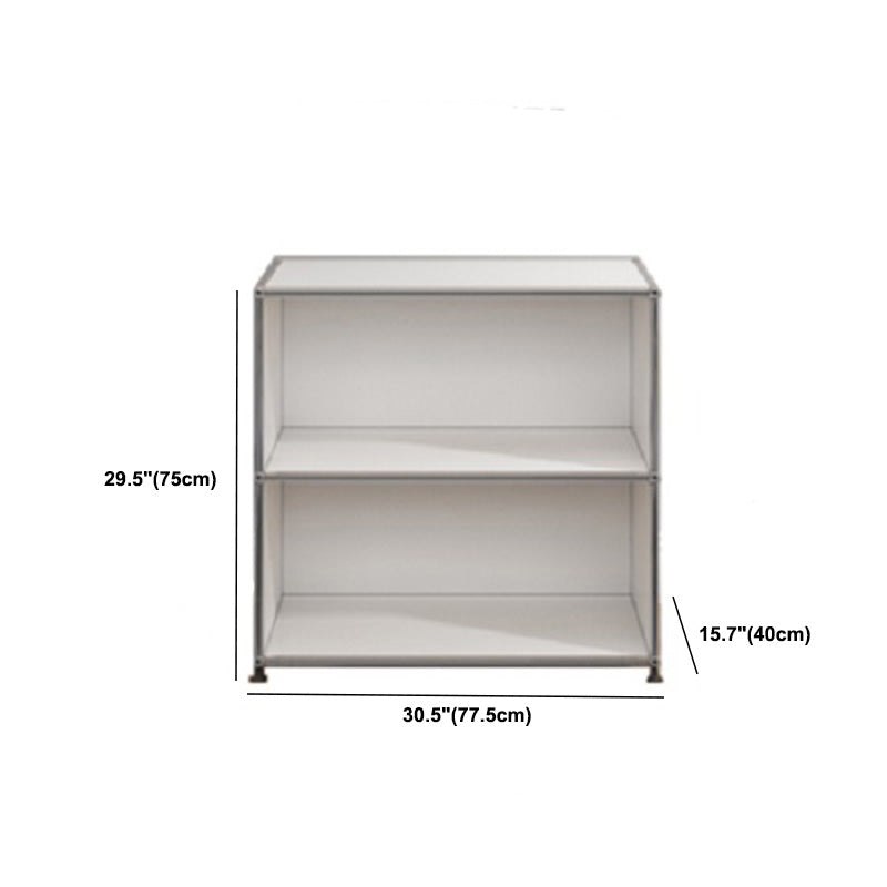 Server da pranzo in legno ingegnerizzato in ingegnerizzazione ingegnerizzato in ingegnerizzazione bianca moderna con base in metallo