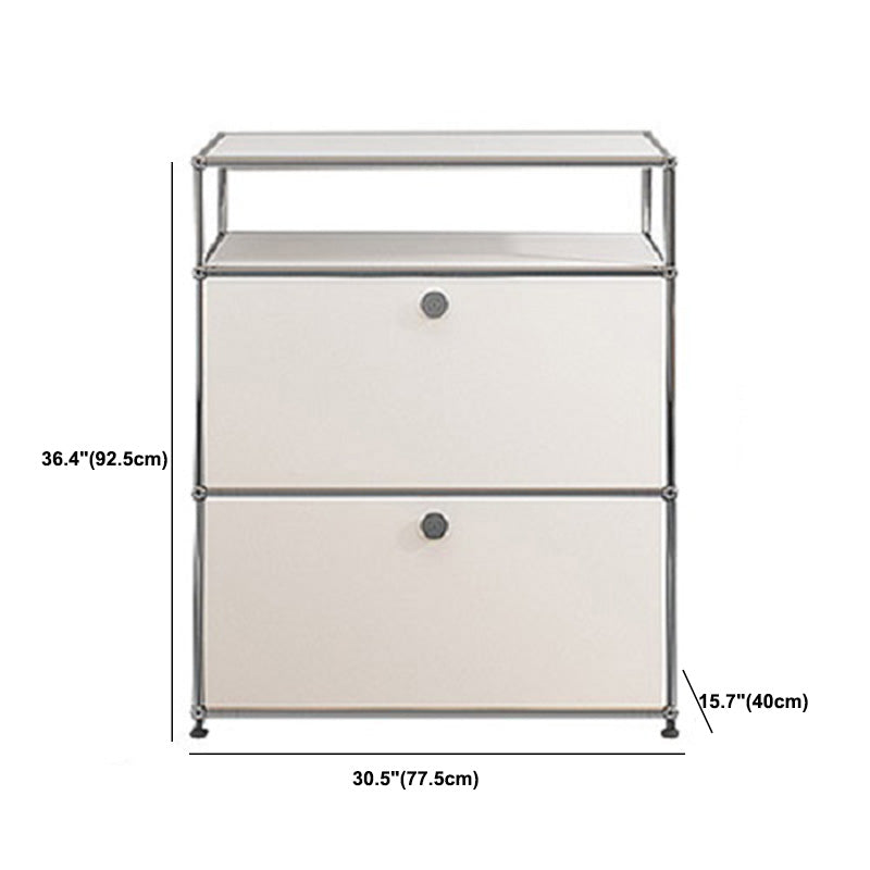 Server da pranzo in legno ingegnerizzato in ingegnerizzazione ingegnerizzato in ingegnerizzazione bianca moderna con base in metallo