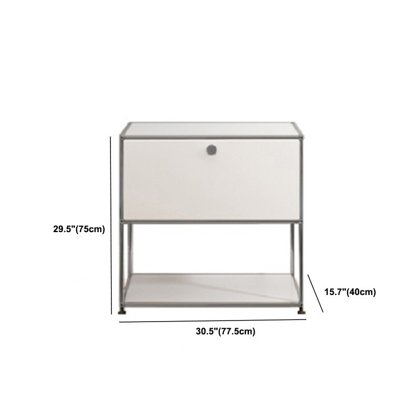 Server da pranzo in legno ingegnerizzato in ingegnerizzazione ingegnerizzato in ingegnerizzazione bianca moderna con base in metallo