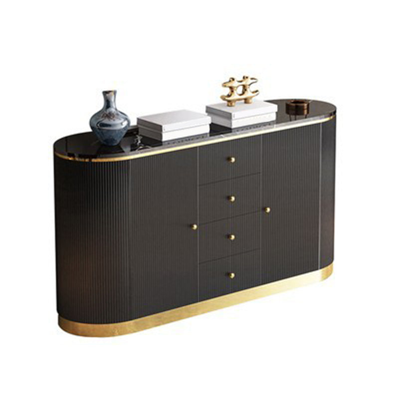 Glam Buffet Sideboard a 4 cassetti e mobili a 2 porte a buffet, 16 "W x 31" H