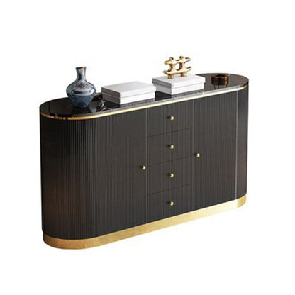 Glam Buffet Sideboard a 4 cassetti e mobili a 2 porte a buffet, 16 "W x 31" H