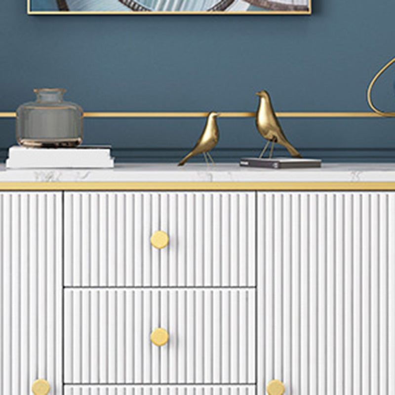 Glam Buffet Sideboard a 4 cassetti e mobili a 2 porte a buffet, 16 "W x 31" H