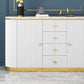 Glam Buffet Sideboard a 4 cassetti e mobili a 2 porte a buffet, 16 "W x 31" H