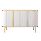 4-Door Buffet Sideboard Glam Cabinets Dining Buffet for Living Room Clearhalo 'buffet_sideboard' 'Buffets & Sideboards' 'furn' 'furn_buffet_sideboard' 'Furniture' 'Kitchen & Dining Furniture' 6065381