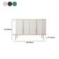 4-Door Buffet Sideboard Glam Cabinets Dining Buffet for Living Room Clearhalo 'buffet_sideboard' 'Buffets & Sideboards' 'furn' 'furn_buffet_sideboard' 'Furniture' 'Kitchen & Dining Furniture' 6065391